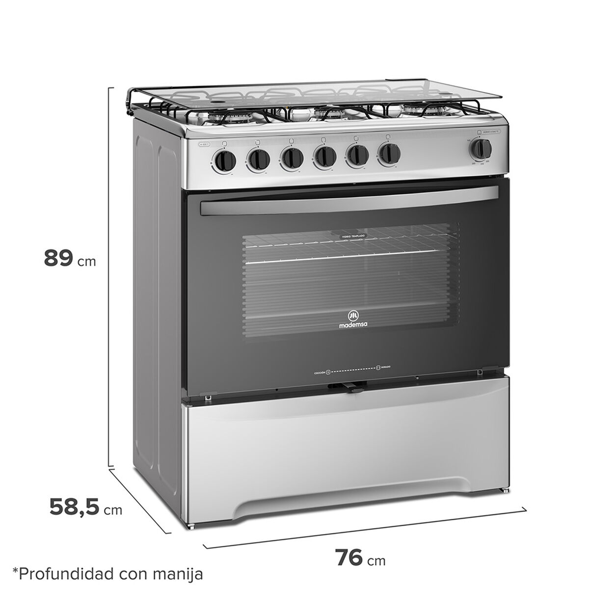 Cocina a Gas Mademsa M 820 T 6 Quemadores