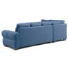 Sof&aacute; Seccional Living Factory Michigan 6 Cuerpos Azul