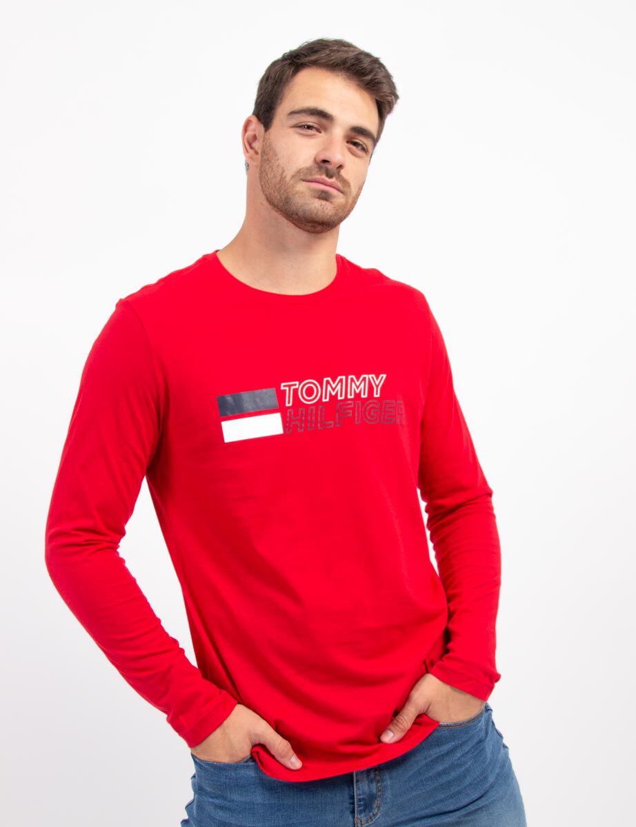 Polera Manga Larga Hombre Tommy Hilfiger