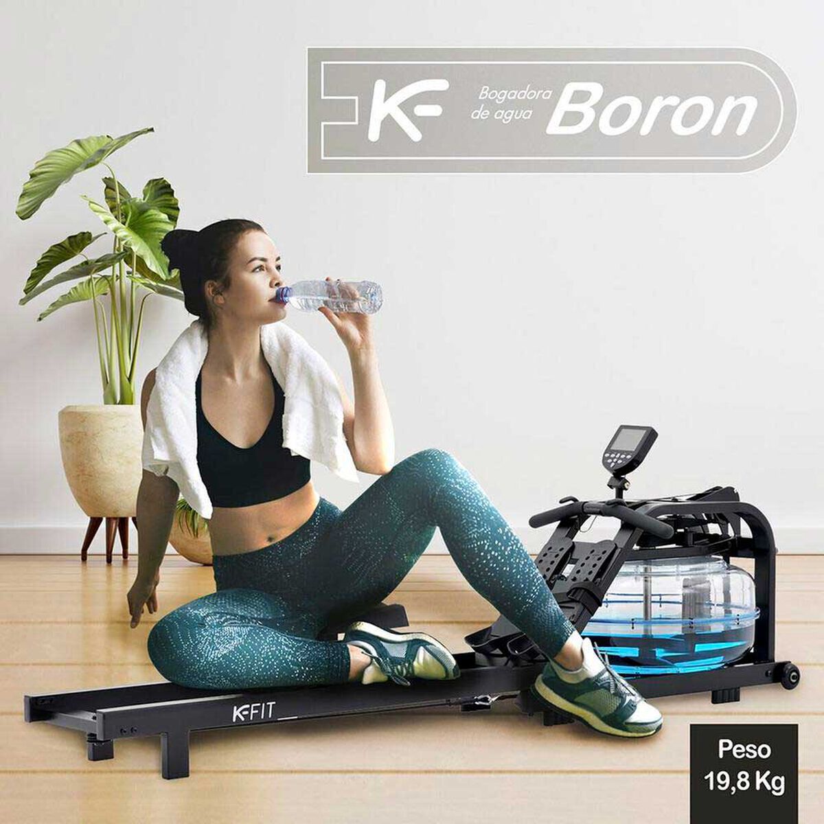 M&aacute;quina Remadora K-FIT Bogadora de Agua Boron
