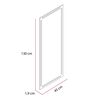 Espejo Rectangular TuHome Lugo 130 x 45 cm