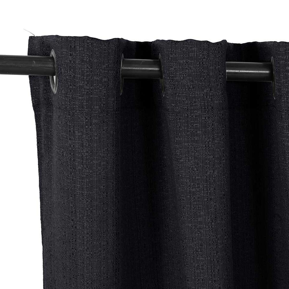 Set de Cortinas Mashini Valdivi 140 x 220 cm Negro