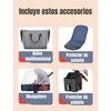 Coche Cuna con Silla Nido y Accesorios Negro LuBabycas