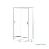 Clóset CIC Caburgua Blanco 2 Puertas