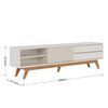 Rack TV Onessta Venezza Hasta 75" Blanco