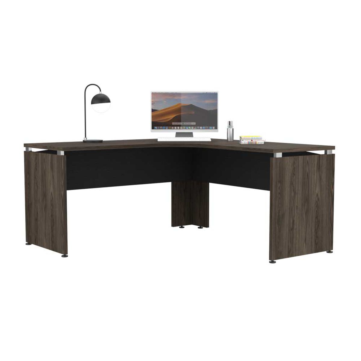 Escritorio en L TuHome Home Office Negro Soft Co&ntilde;ac