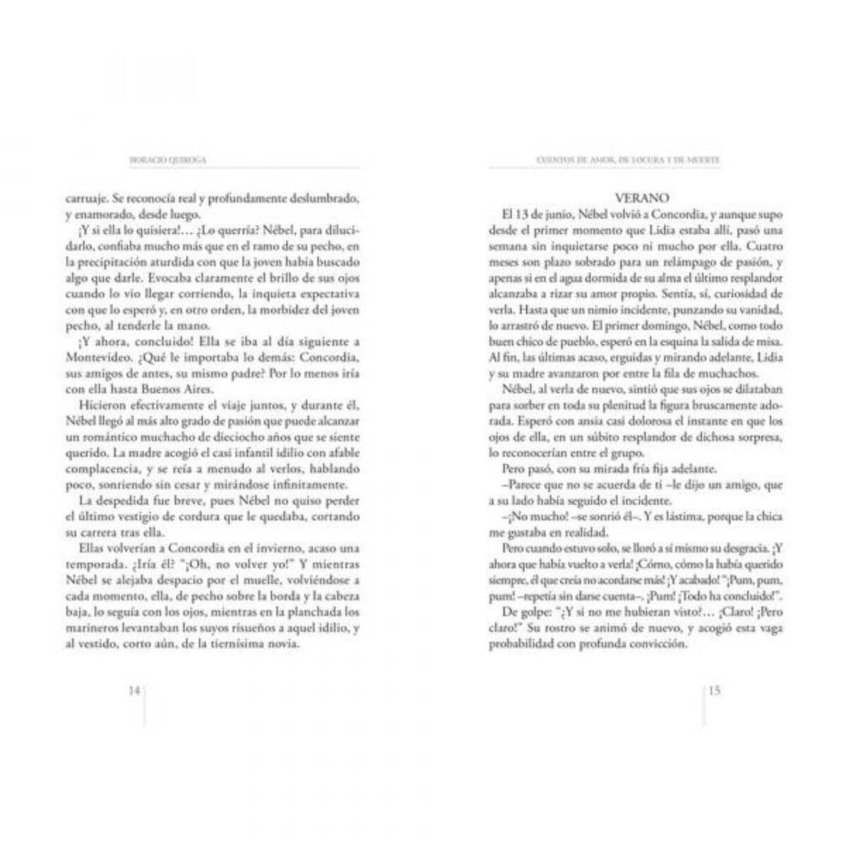 Libro Cuentos de Amor, de Locura y de Muerte Horacio Quiroga Editorial Zig-Zag