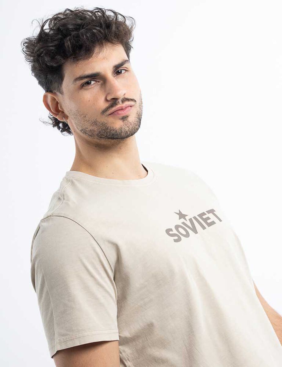 Polera Algod&oacute;n Manga Corta Hombre Soviet