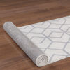 Alfombra De Pasillo Modalfo Kashan King 61 x 213 cm Blanco