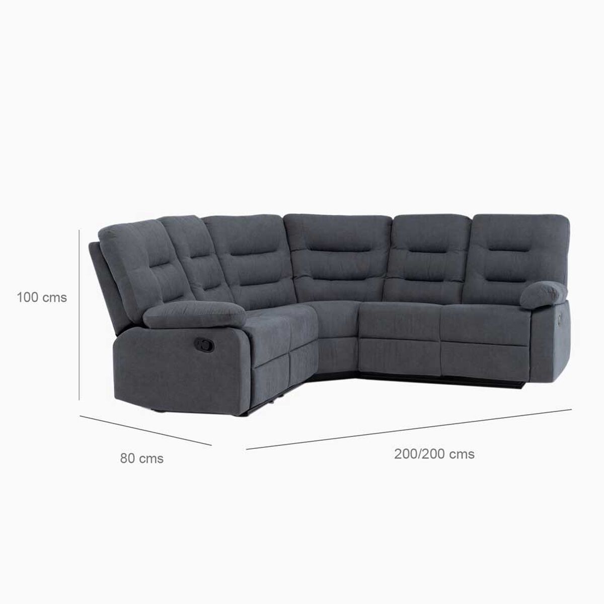 Seccional Daniels 8038GR 5 Cuerpos Gris