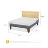 Cama Europea CIC 2 Plazas Excellence Plus + Respaldo Dublin Mostaza