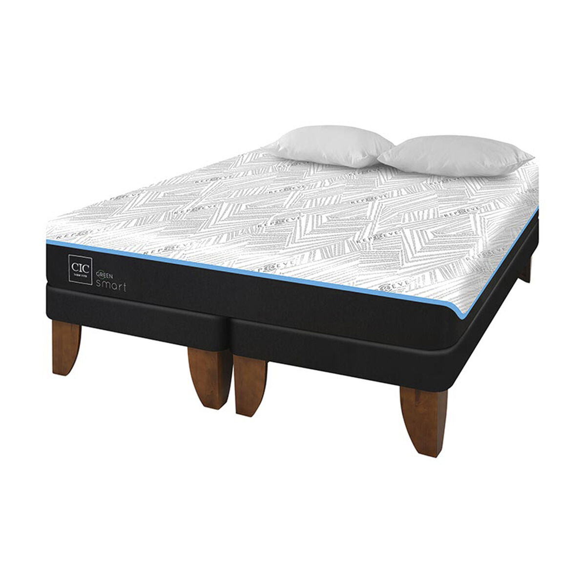Cama europea CIC King Green Infinity