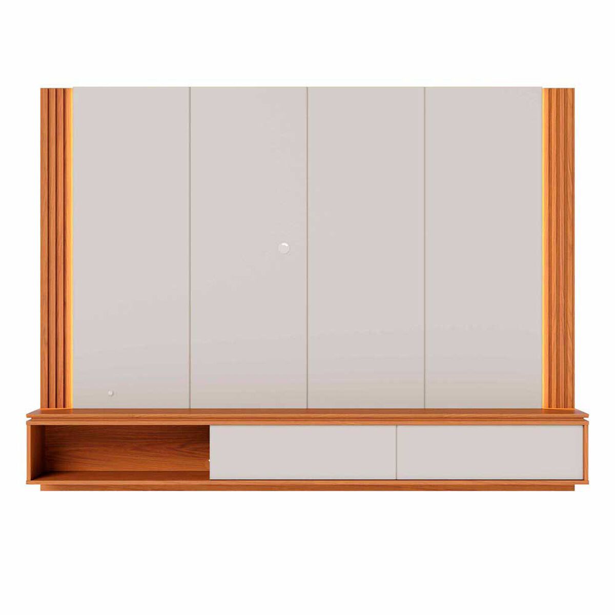 Panel TV Altavision Loa Blanco y Café