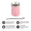 Termo Mate con Bombilla Lhotse Rosa