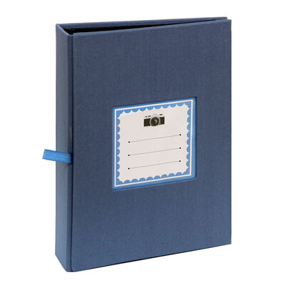 Imagen 1 del producto Álbum Vgo Tela con Ventana Azul Vgo  200 Fotos