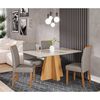 Juego de Comedor Decocasa Patricia 4 Sillas Off White