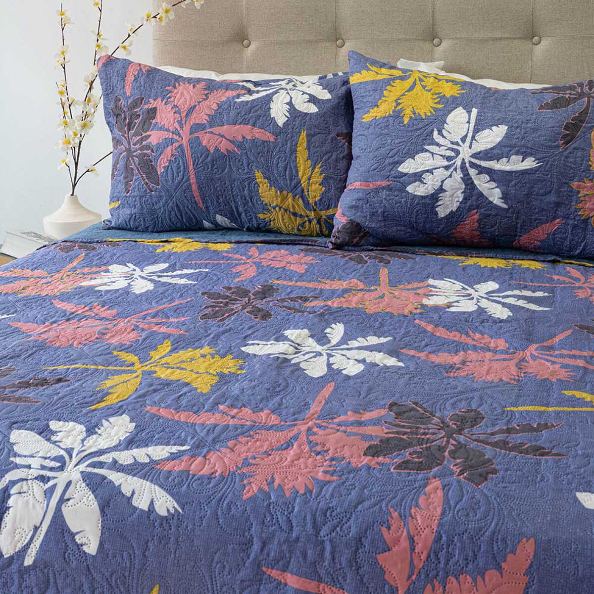 Quilt Doral 2 Plazas Hotpress Origins D10 Estampado