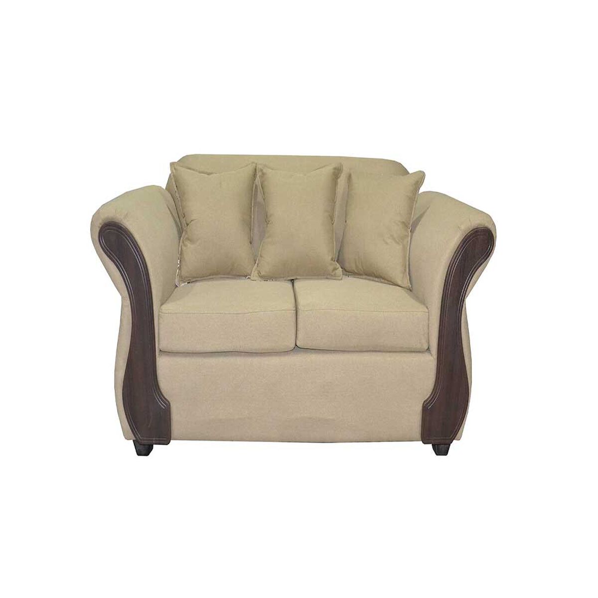 Juego de Living Diseño A&M Home Katia Sofá 3 Cuerpos + Sofá 2 Cuerpos Beige