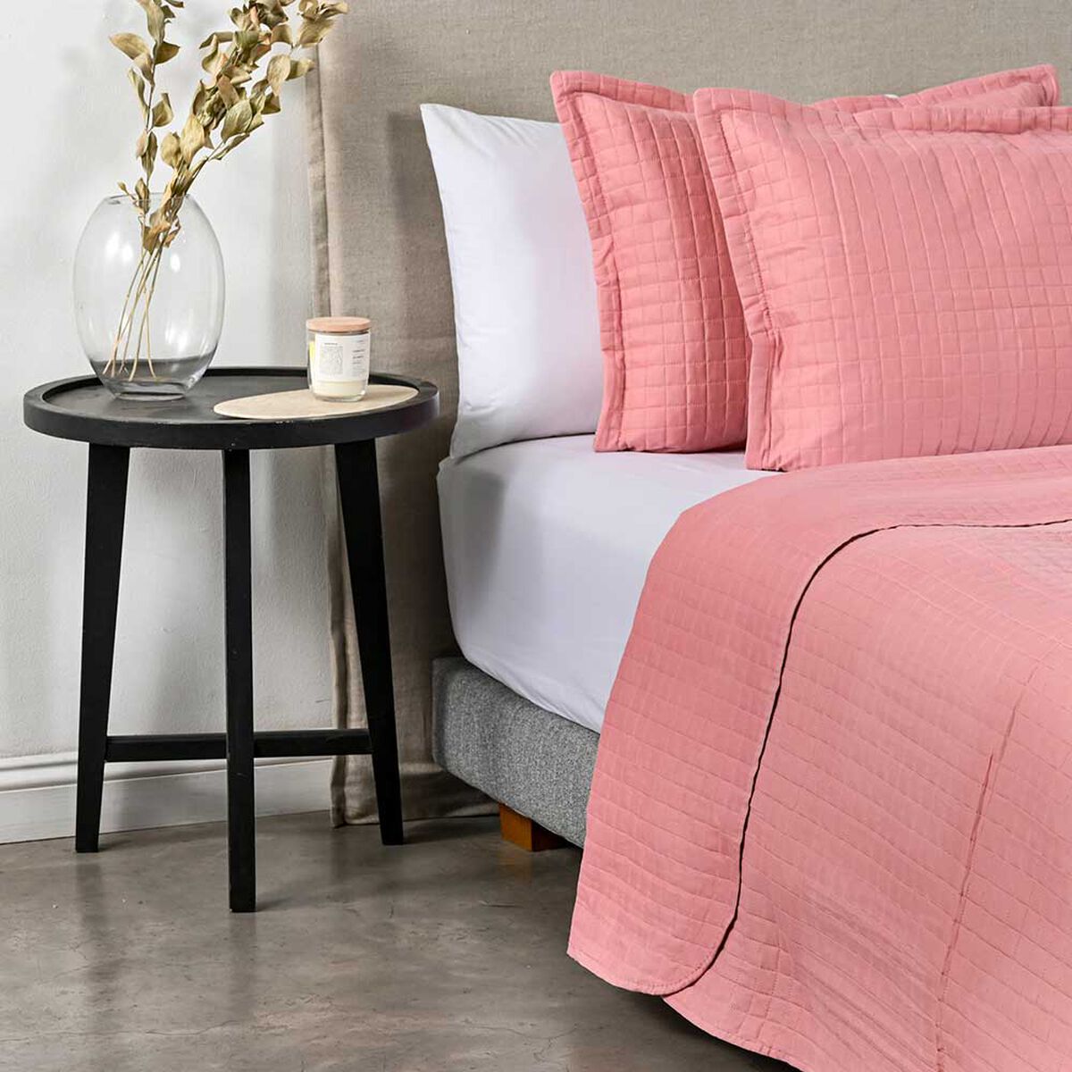 Quilt American Family 2 Plazas Roller Rosa