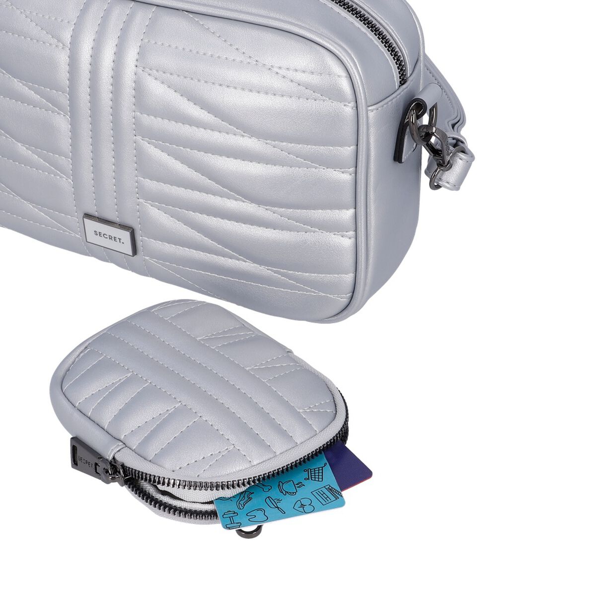 Bandolera Secret Nuuk ST6 M Plateado
