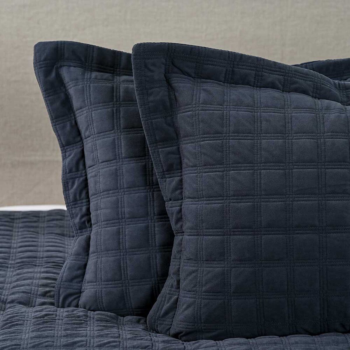 Quilt Cannon 2 Plazas Squares Cobalt