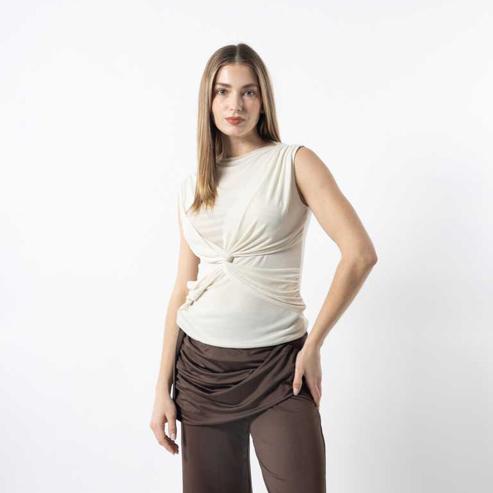 Polera Nudo Sin Mangas Mujer Zibel