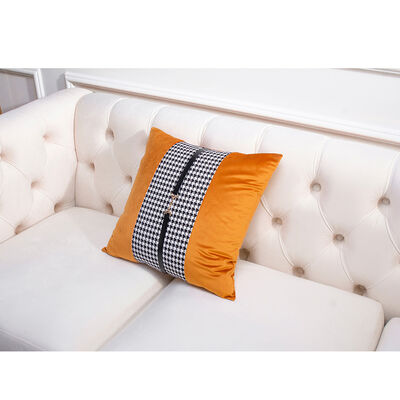 Imagen 2 del producto Cojín Decorativo Cuadrado Naranjo 45X45 Cm
