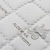 Cama Europea Celta 1,5 Plazas Aloe Vera + Respaldo + Velador + Almohada + Set Textiles