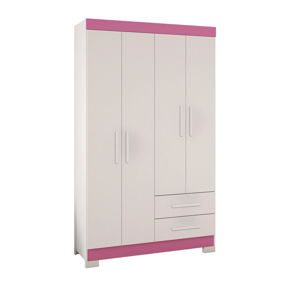 Closet Home Mobili Lucca 4 Puertas 2 Cajones Blanco