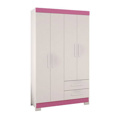 Closet Home Mobili Lucca 4 Puertas 2 Cajones Blanco
