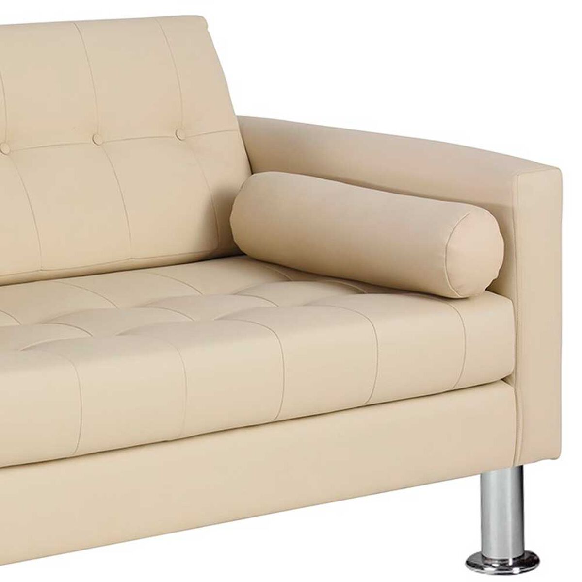 Sofá Bodevir Retro PU 12 3 Cuerpos Beige 