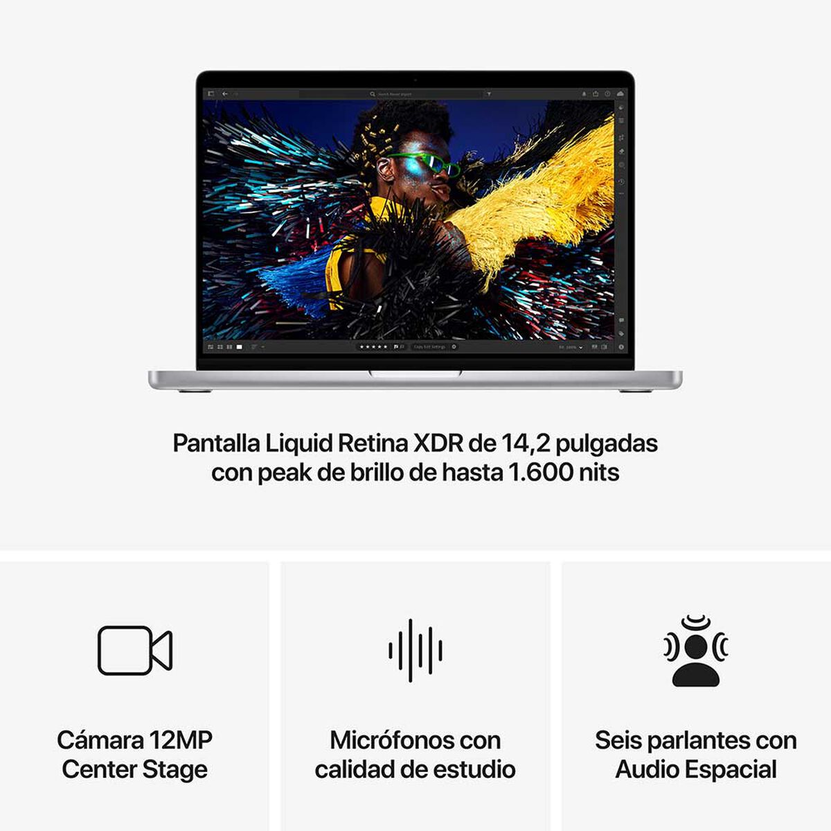 Notebook Apple MacBook Pro Chip M4 Pro 24GB 512GB SSD 14,2" Plata