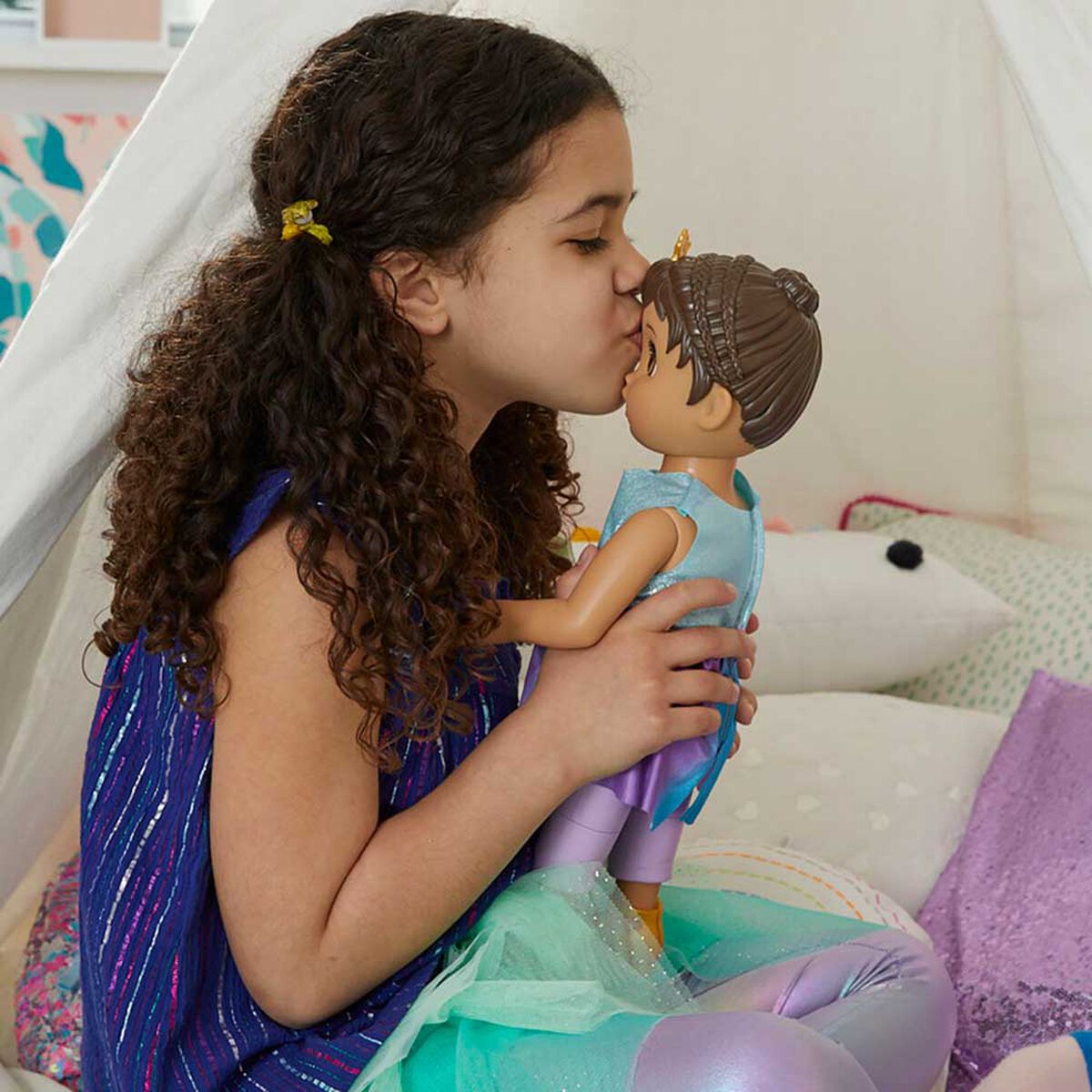 Muñeca Baby Alive Princess Ellie Bebé Cabello Castaño