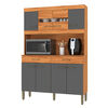 Kit Cocina Vekkahome Laura 8 Puertas Gris