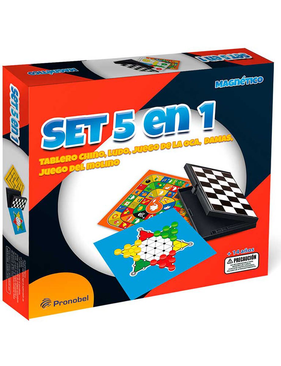 Juego de Mesa Set 5 en 1 Pronobel