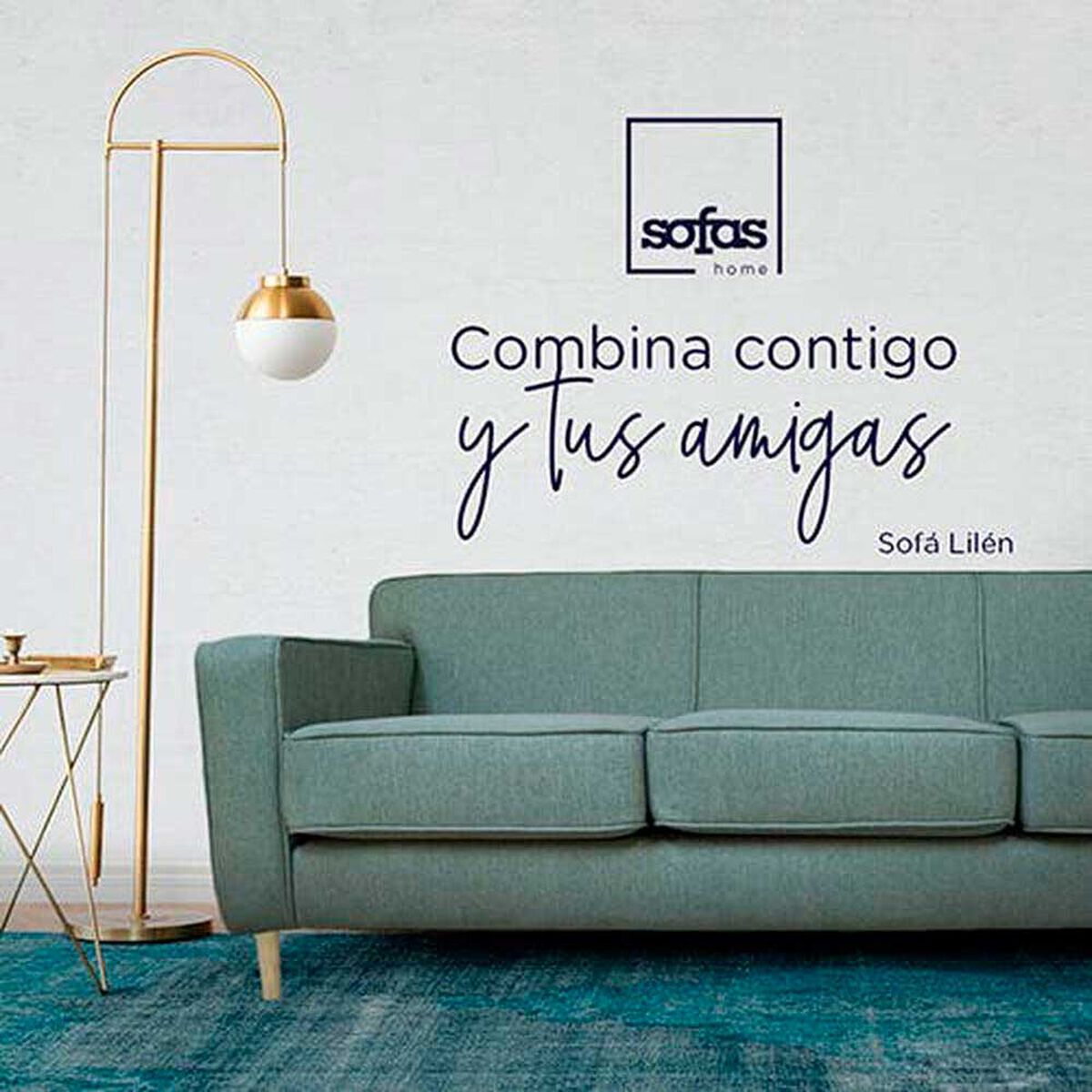 Sof&aacute; Sof&aacute;s Home Lilen 3 Cuerpos Verde