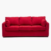 Sofá Kea Texas Tela 3 Cuerpos Rojo