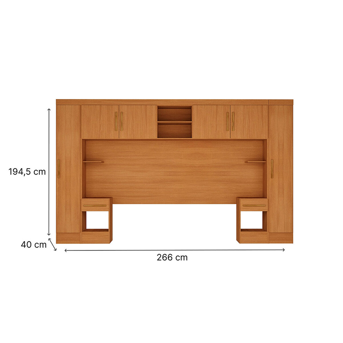Closet Modular Di Poretti Design Genius 2 Cajones 4 Puertas Caf&eacute;