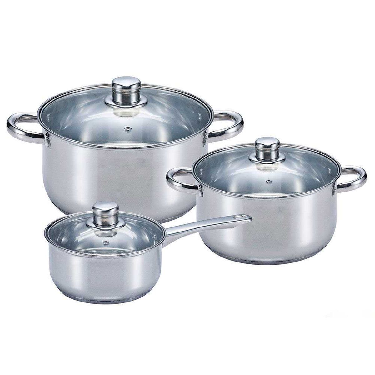 Combo Bater&iacute;a de Cocina Acero D&C Mecina 6 Piezas + Batidora de Inmersi&oacute;n Kioto Kochi 700 ml.