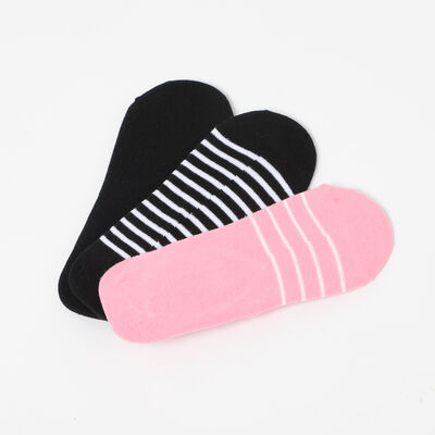 Imagen 1 del producto Pack 3 Unidades Calcetin Mujer Invisible de Algodón Icono Surtido