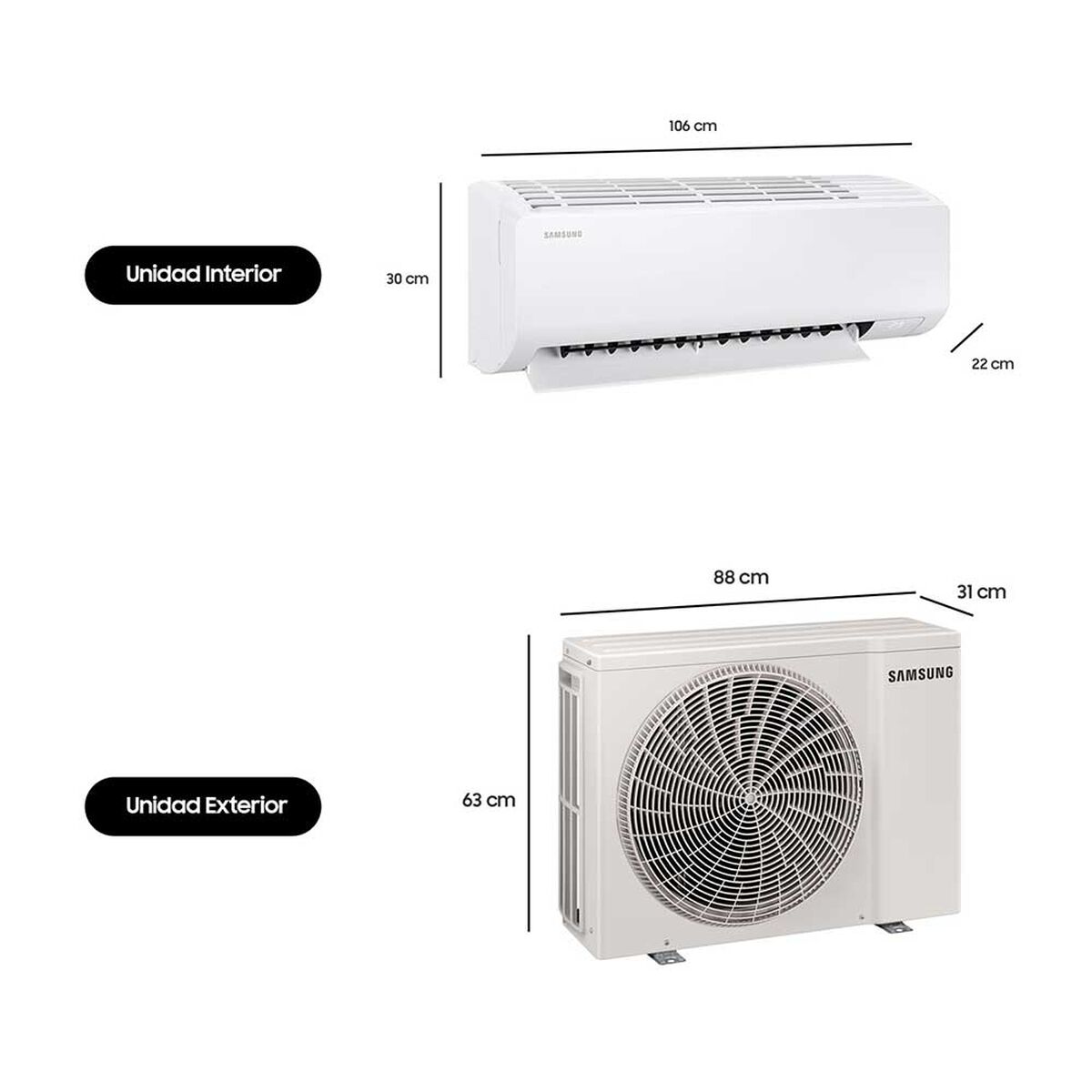 Aire Acondicionado Samsung AR50F24C1FH/ZS 22000 Btu
