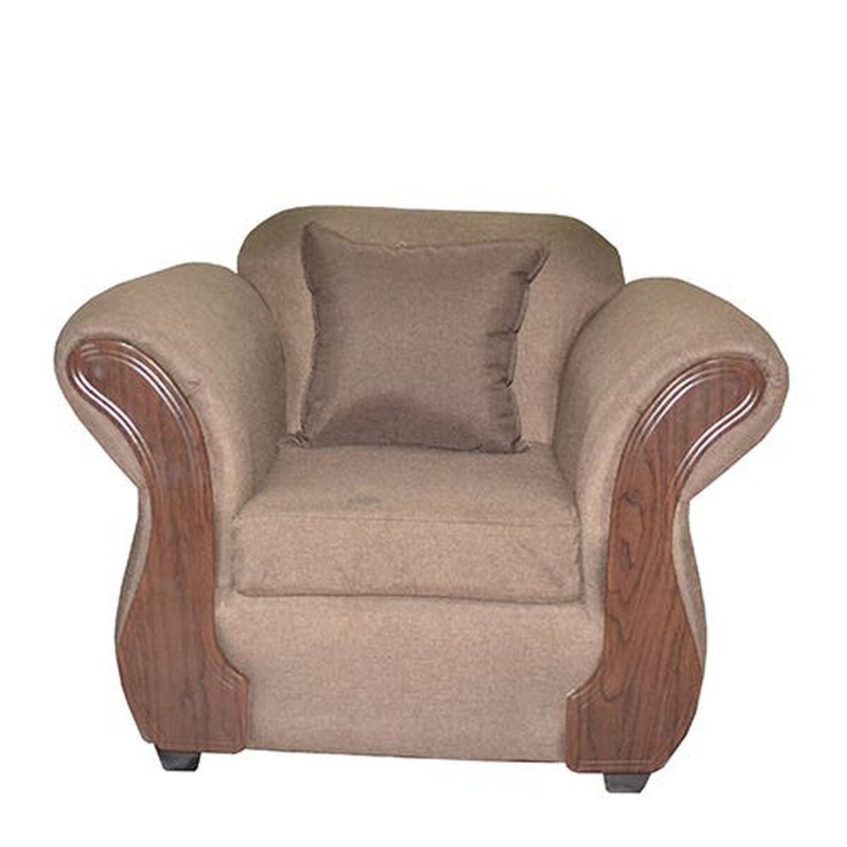 Juego de Living Diseño A&M Home Marco Sofá 3 Cuerpos + 2 Sillones 1 Cuerpo Chocolate