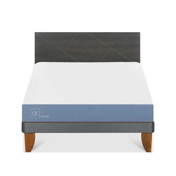 Cama Europea CIC 2 Plazas Excellence + Respaldo Villarrica