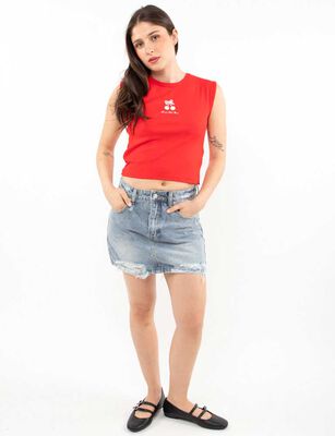 Imagen 2 del producto Polera Sin Mangas Mujer Icono Rojo