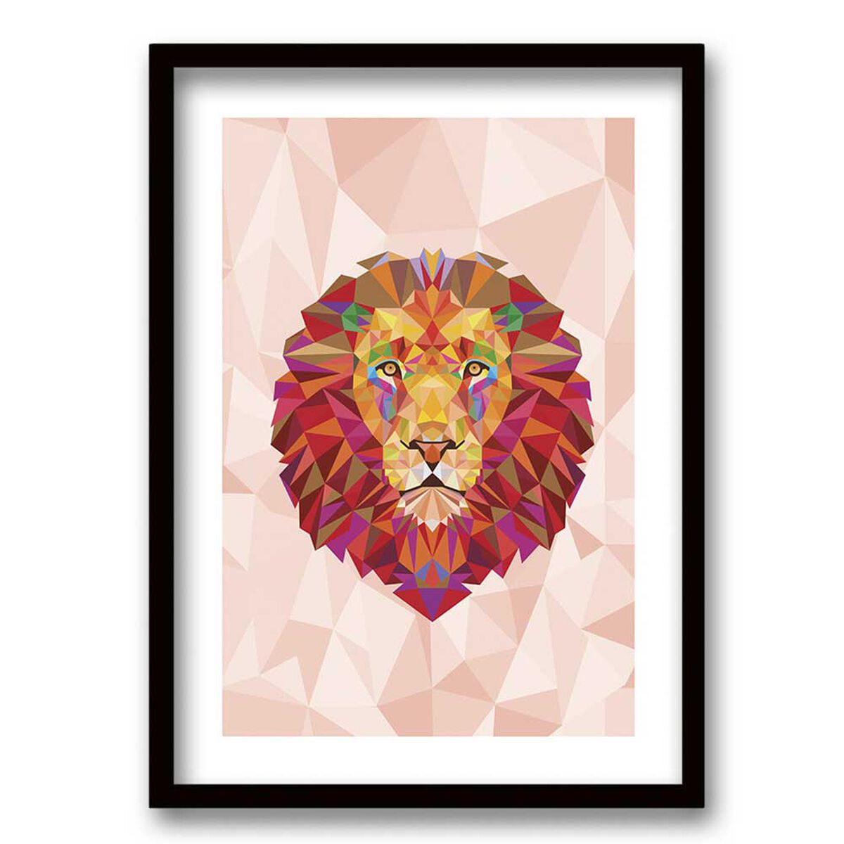 Cuadro Decorativo Retela Lion Triangle 70 x 50 cm