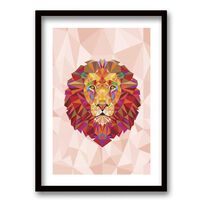 Cuadro Decorativo Retela Lion Triangle 70 x 50 cm
