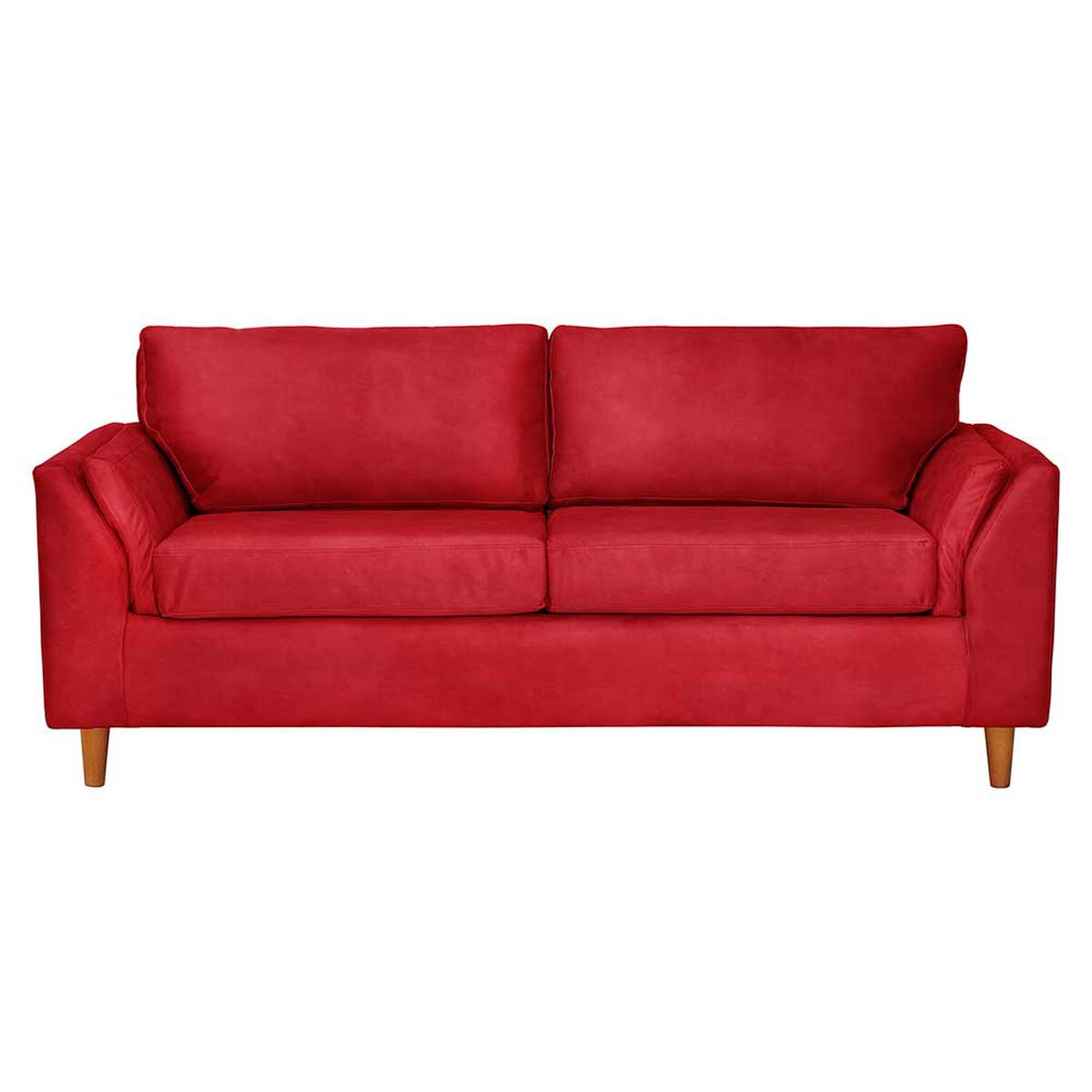 Sofá Latam Home Milan 3 Cuerpos Rojo