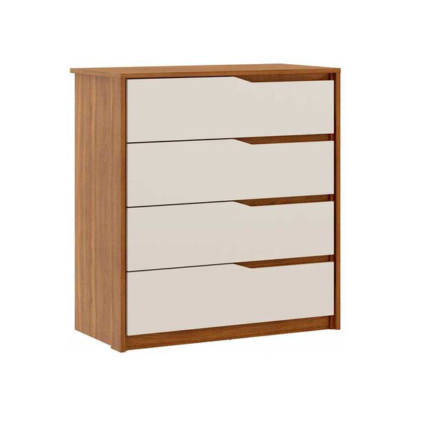 Cómoda Altavision Atria 4 Cajones Amendoa blanco