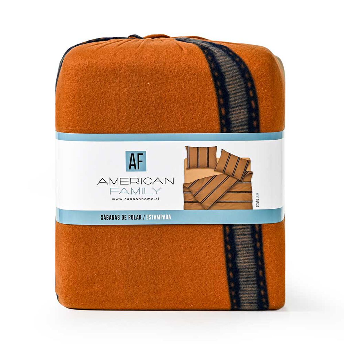 Juego de S&aacute;banas Polar Estampado American Family 1,5 Plazas Lark