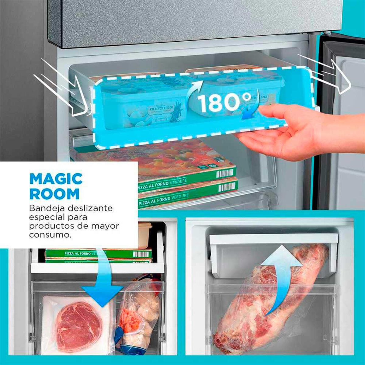 Refrigerador No Frost Midea MDRB379FGF50 273 lts.